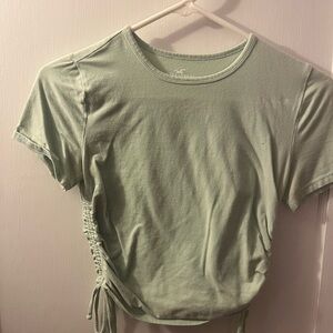 Hollister Green Ruched Side Women’s Top